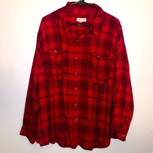 Plaid plus size top.